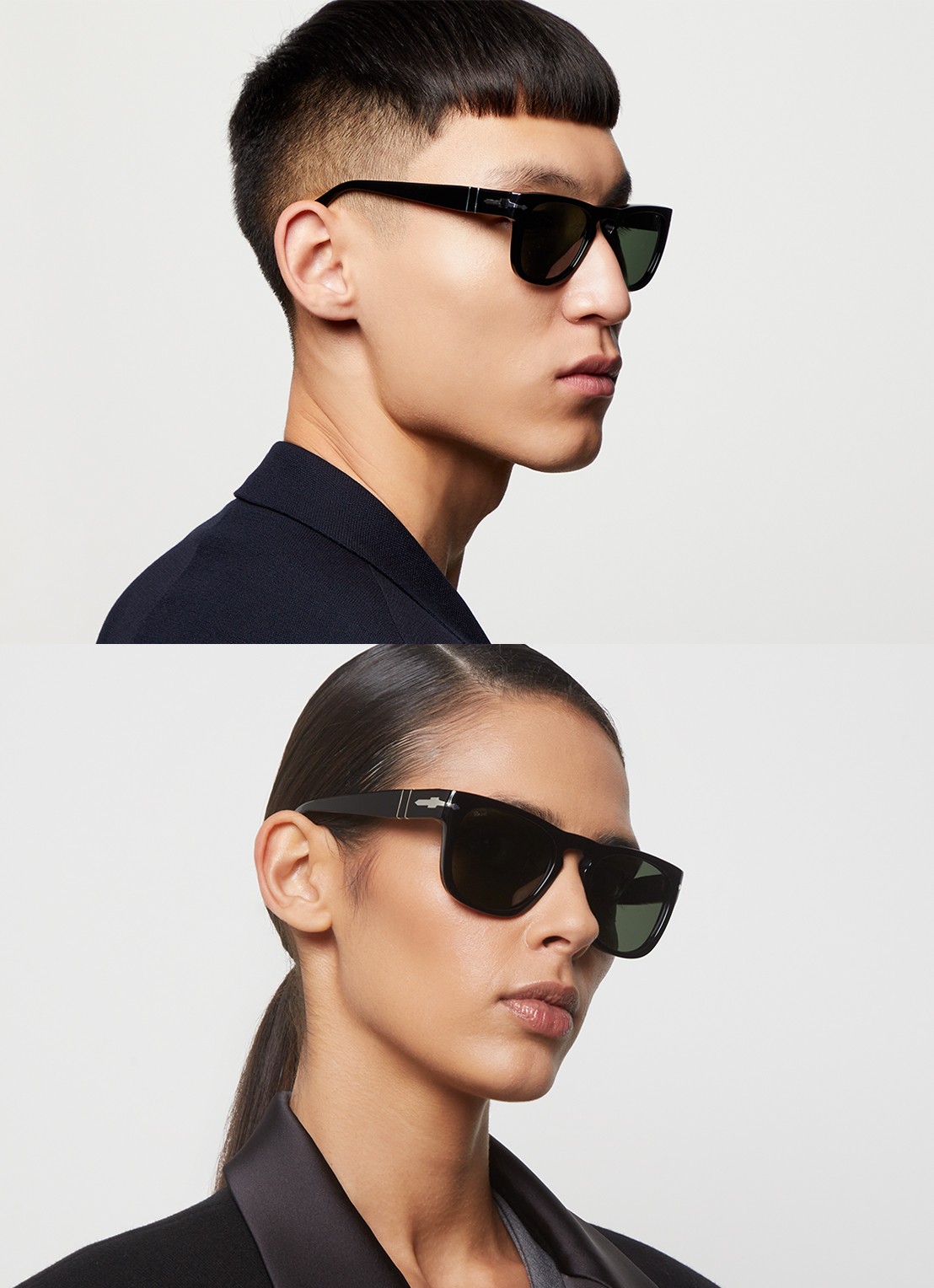 Persol Elio zonnebril PO3333S - voorkant 2 zwart