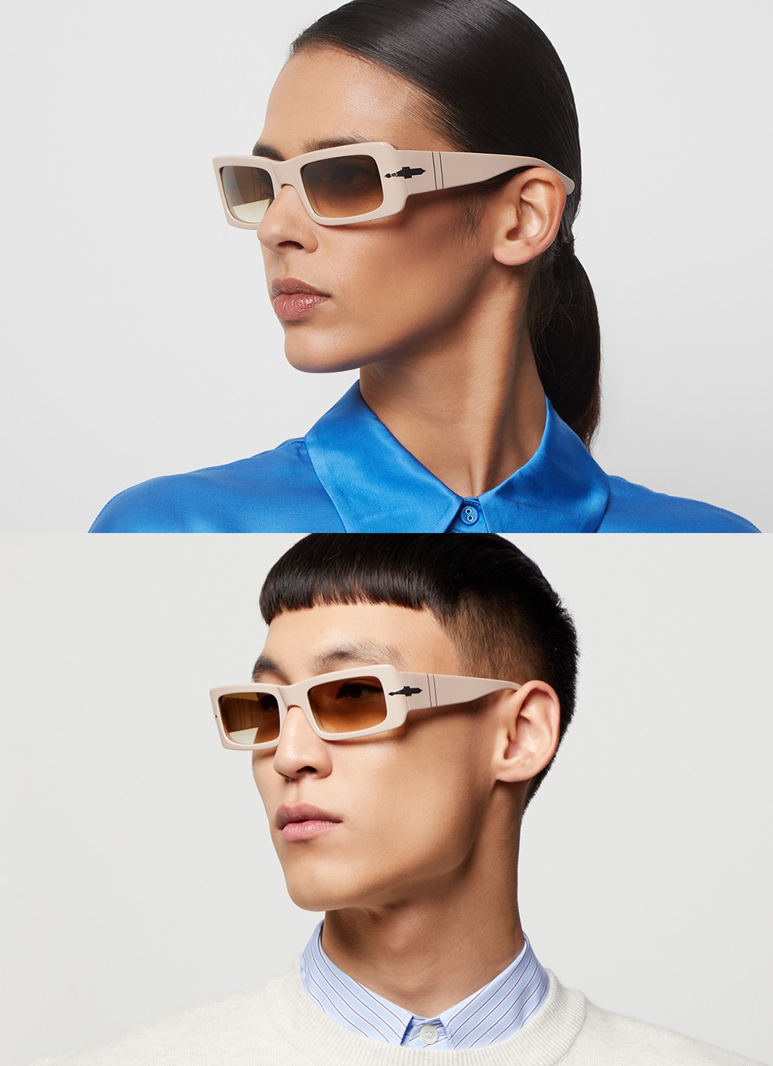 Persol Francis zonnebril PO3332S - voorkant 2 beige