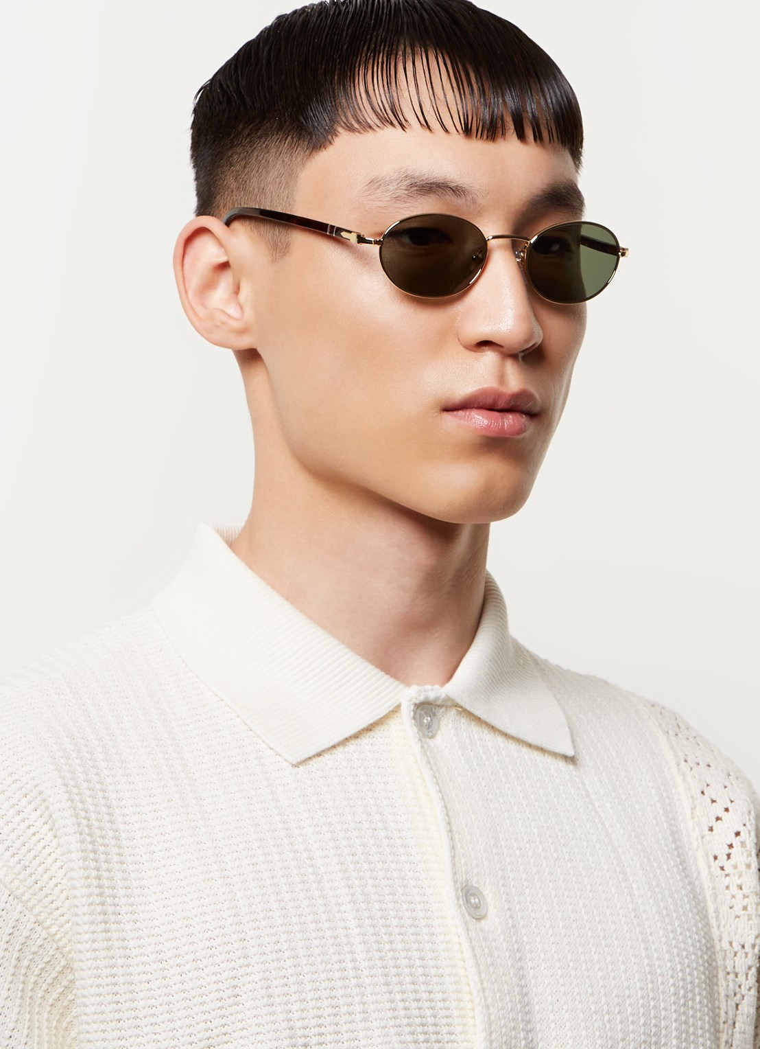 Persol Ida zonnebril gepolariseerd PO1018S - voorkant 2 goud