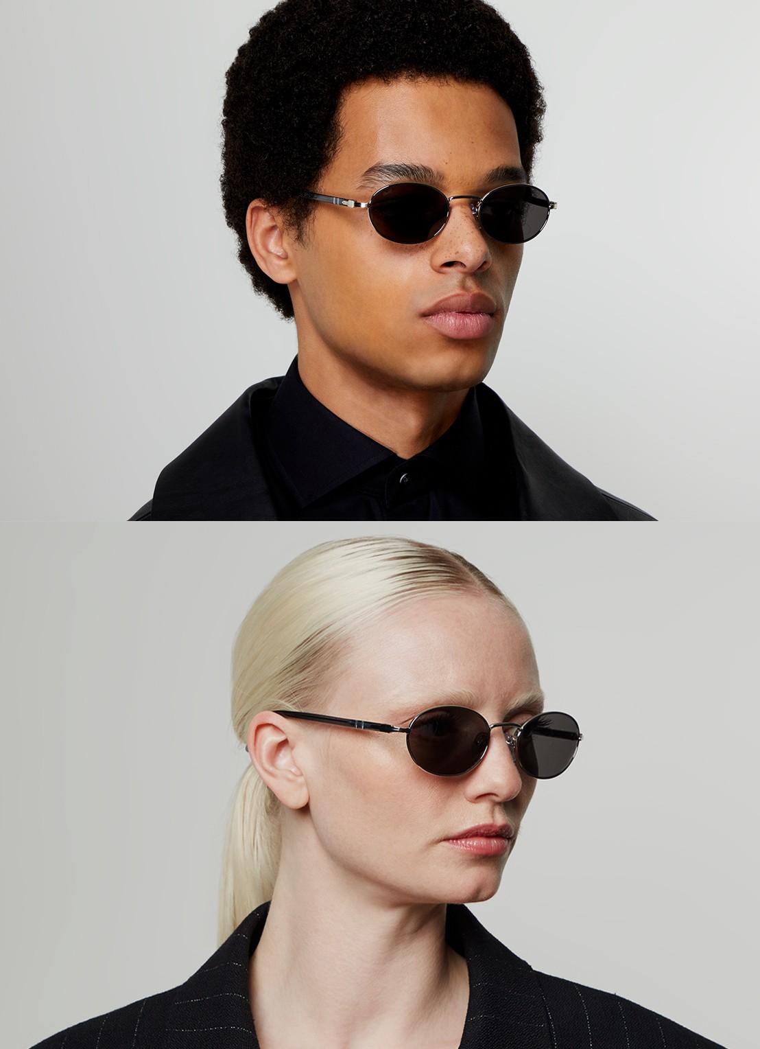 Persol Ida zonnebril PO1018S - voorkant 5 zilver