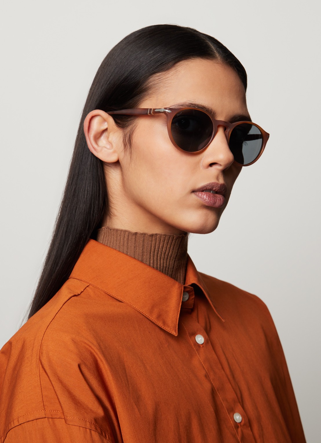 Persol PERSOL *PO3092SM 50 Brn Blu - voorkant 3 bruin