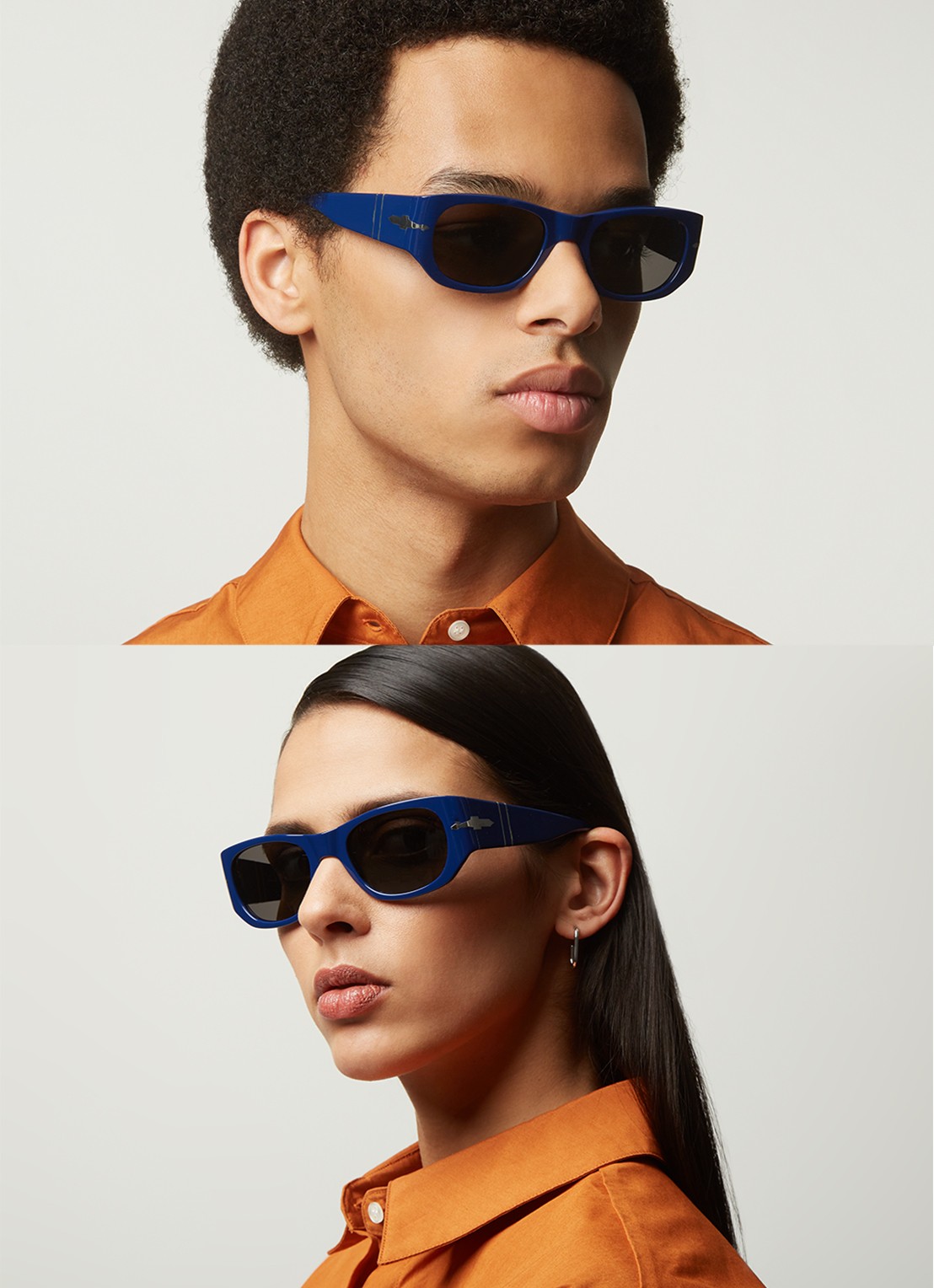 Persol Persol *PO3307S  BLU SHN GRY - voorkant 3 blauw
