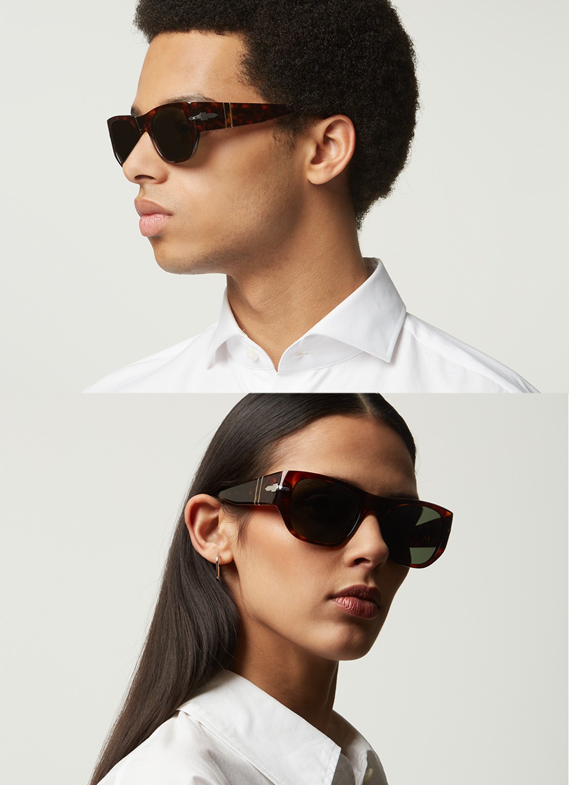 Persol Persol *PO3308S  TRT SHN GRN - voorkant 3 kastanjebruin