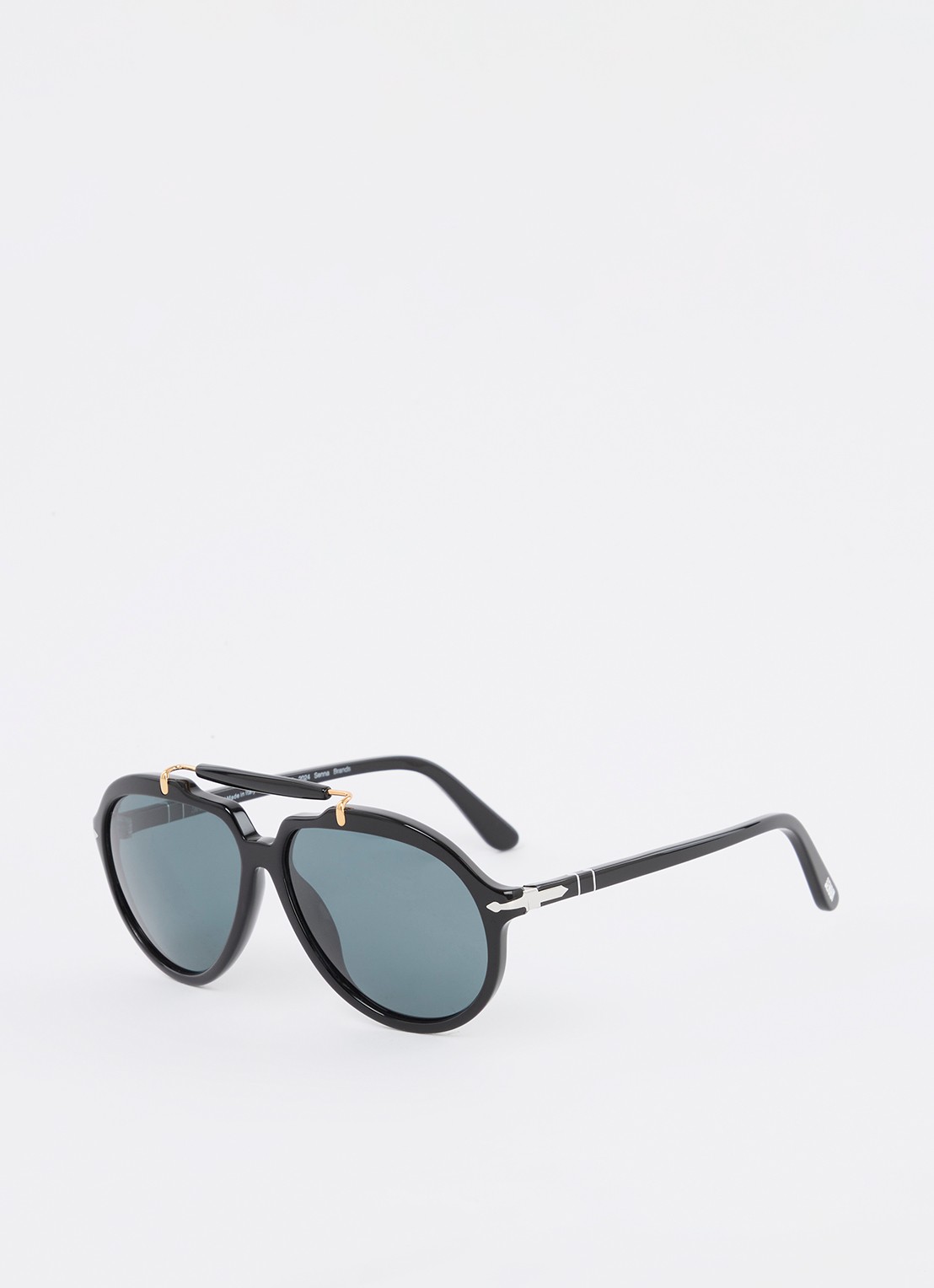 Persol Piloten zonnebril gepolariseerd PO0202S - voorkant zwart
