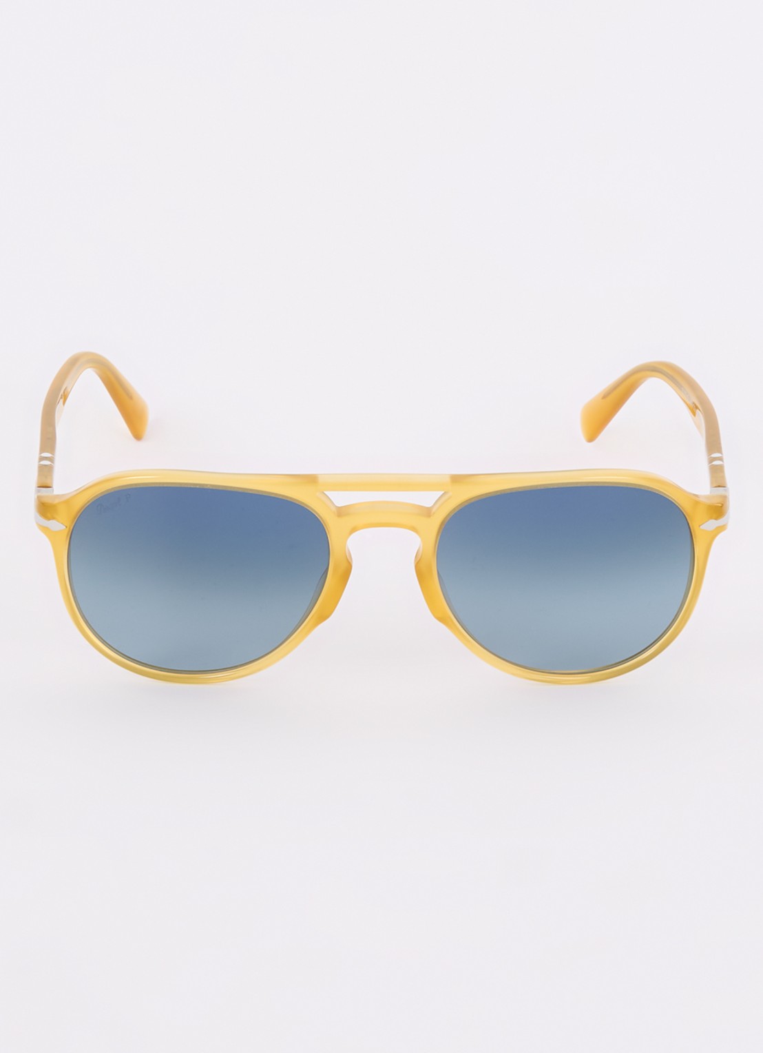 Persol Piloten zonnebril gepolariseerd PO3235S - detail okergeel