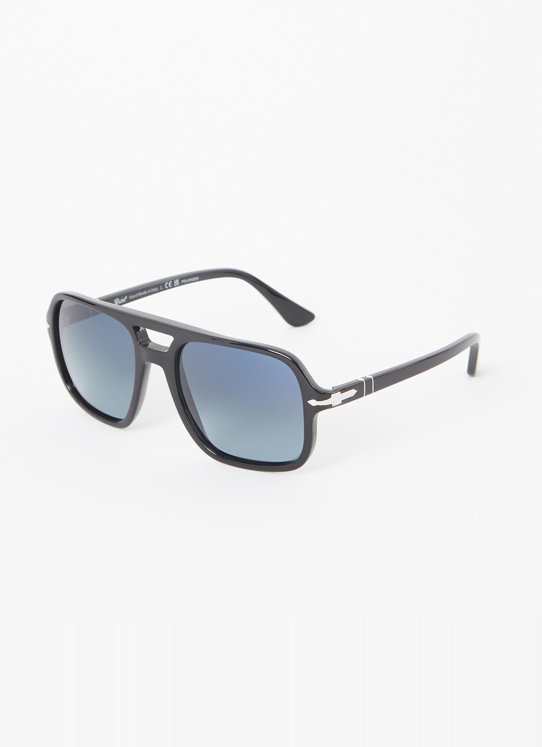 Persol Piloten zonnebril gepolariseerd PO3328S - voorkant 4 zwart
