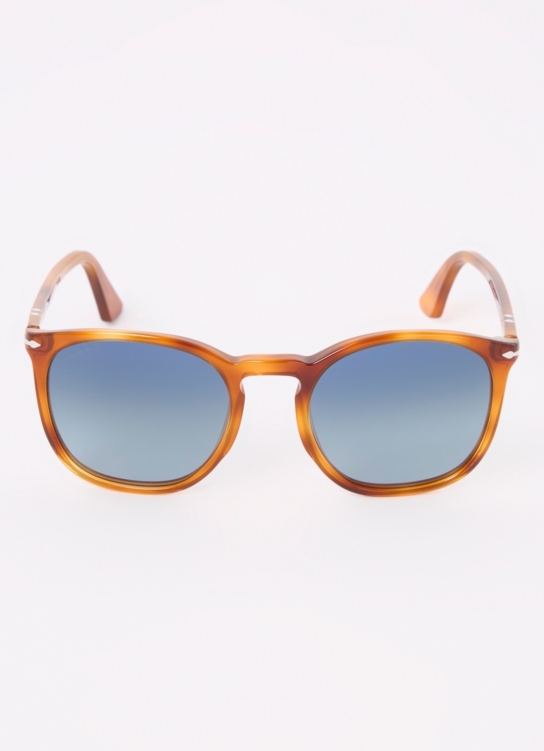 Persol Retro zonnebril gepolariseerd PO3316S - detail roestbruin