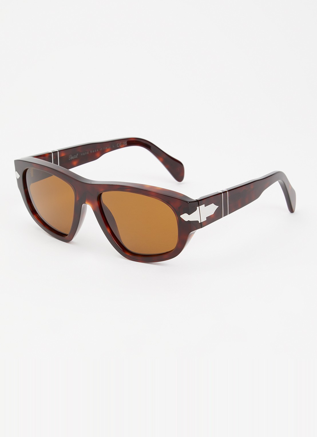 Persol Retro zonnebril PO0050S - voorkant 4 donkerbruin