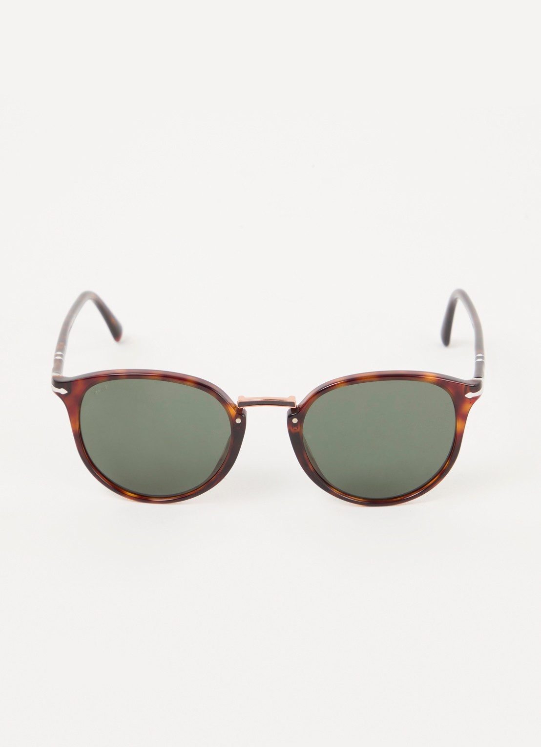 Persol Retro zonnebril PO3210S - detail 2 donkerbruin