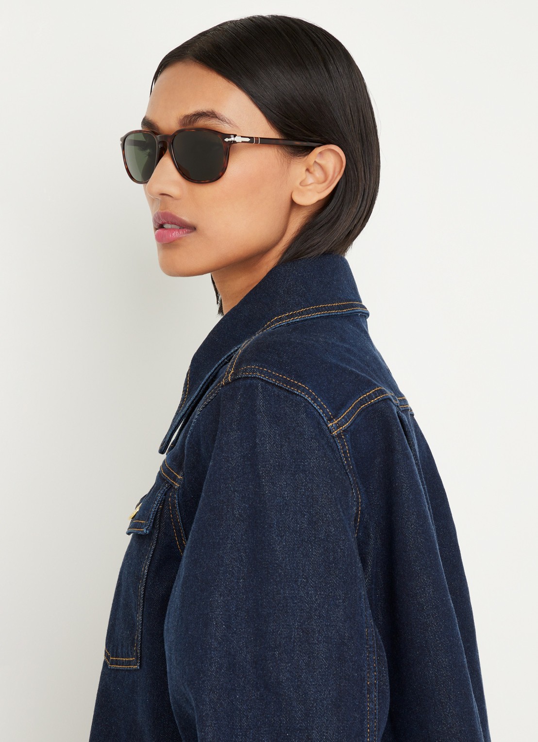 Persol Unisex Zonnebril Suprema - voorkant 3 bruin