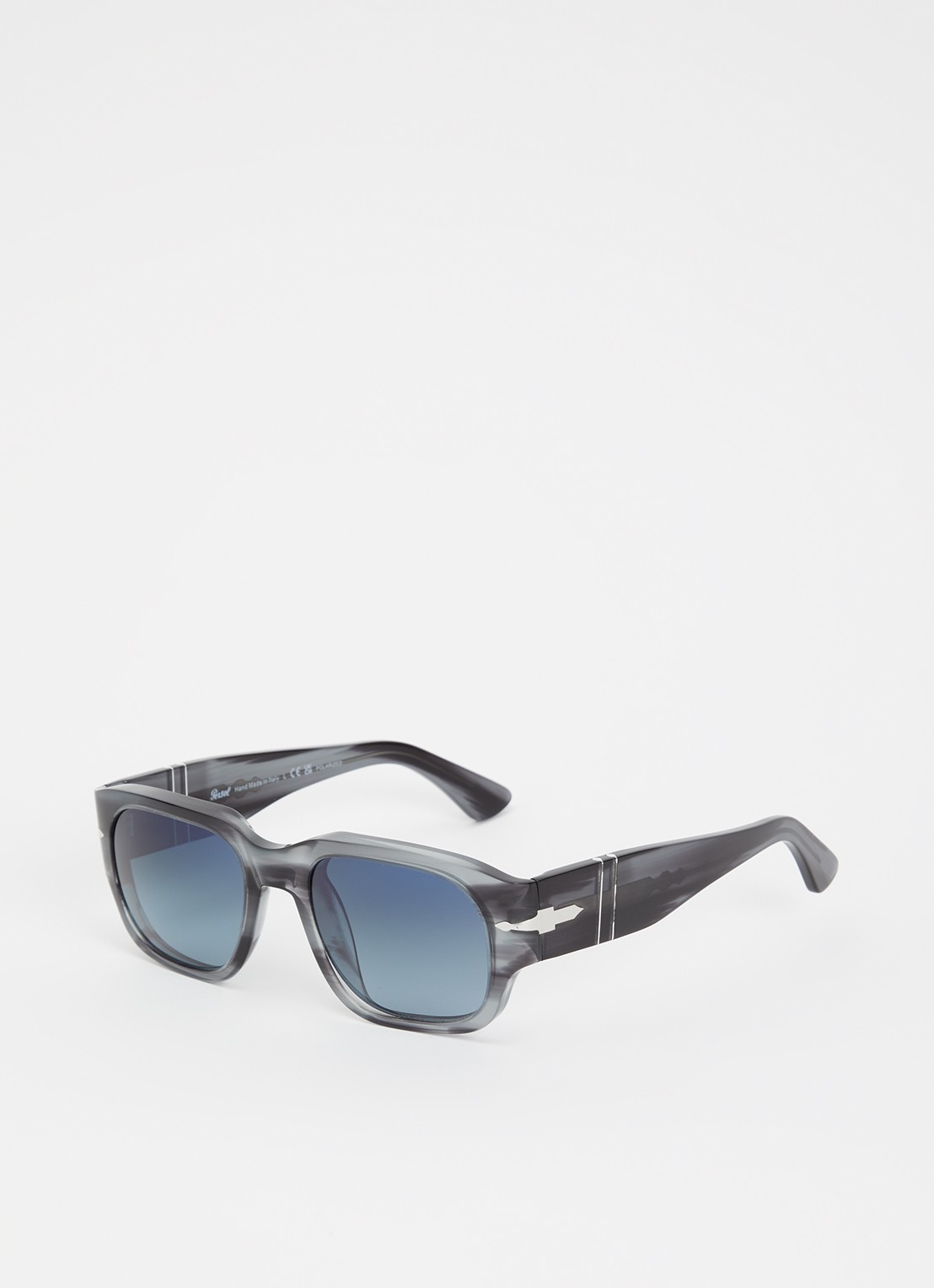 Persol Wayfarer zonnebril gepolariseerd PO3380S   - voorkant donkergrijs