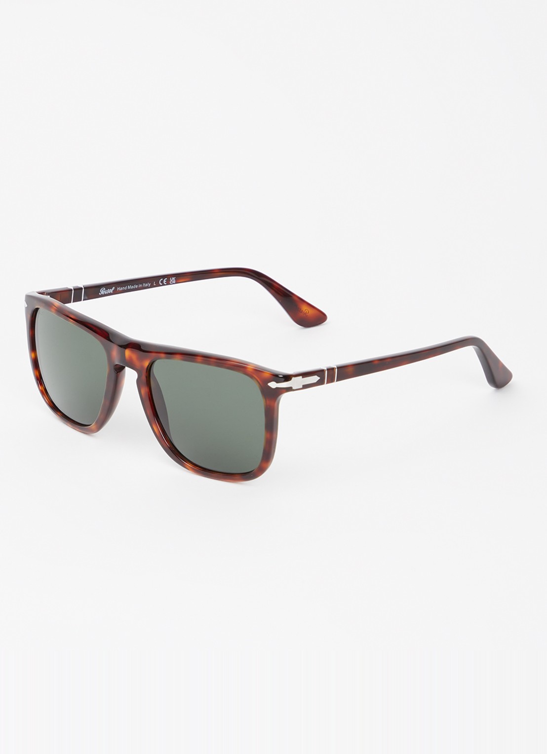 Persol Wayfarer zonnebril PO3336S   - voorkant 4 donkerbruin