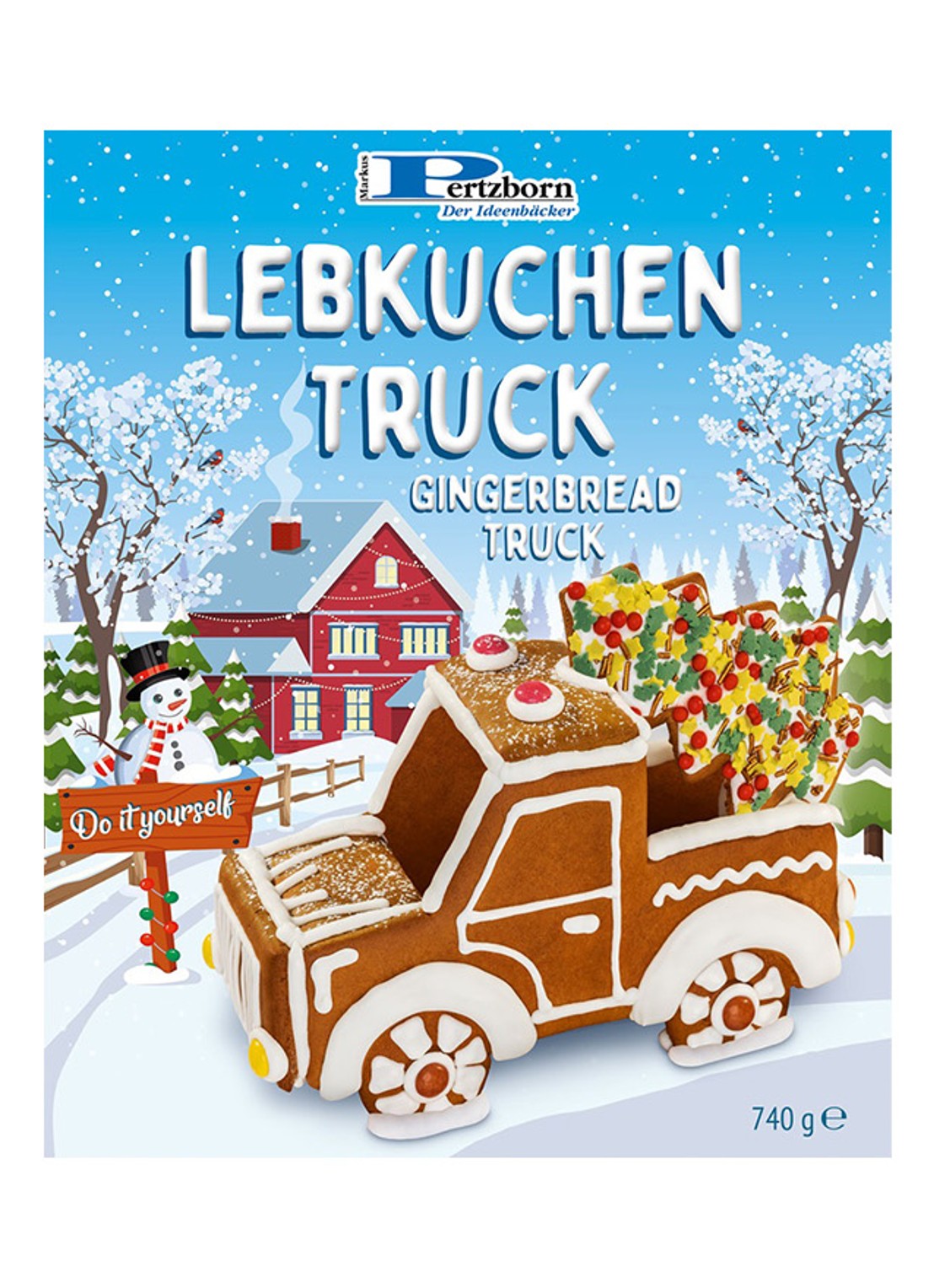 Pertzborn Do It Yourself gingerbread Truck 740 gram - voorkant undefined