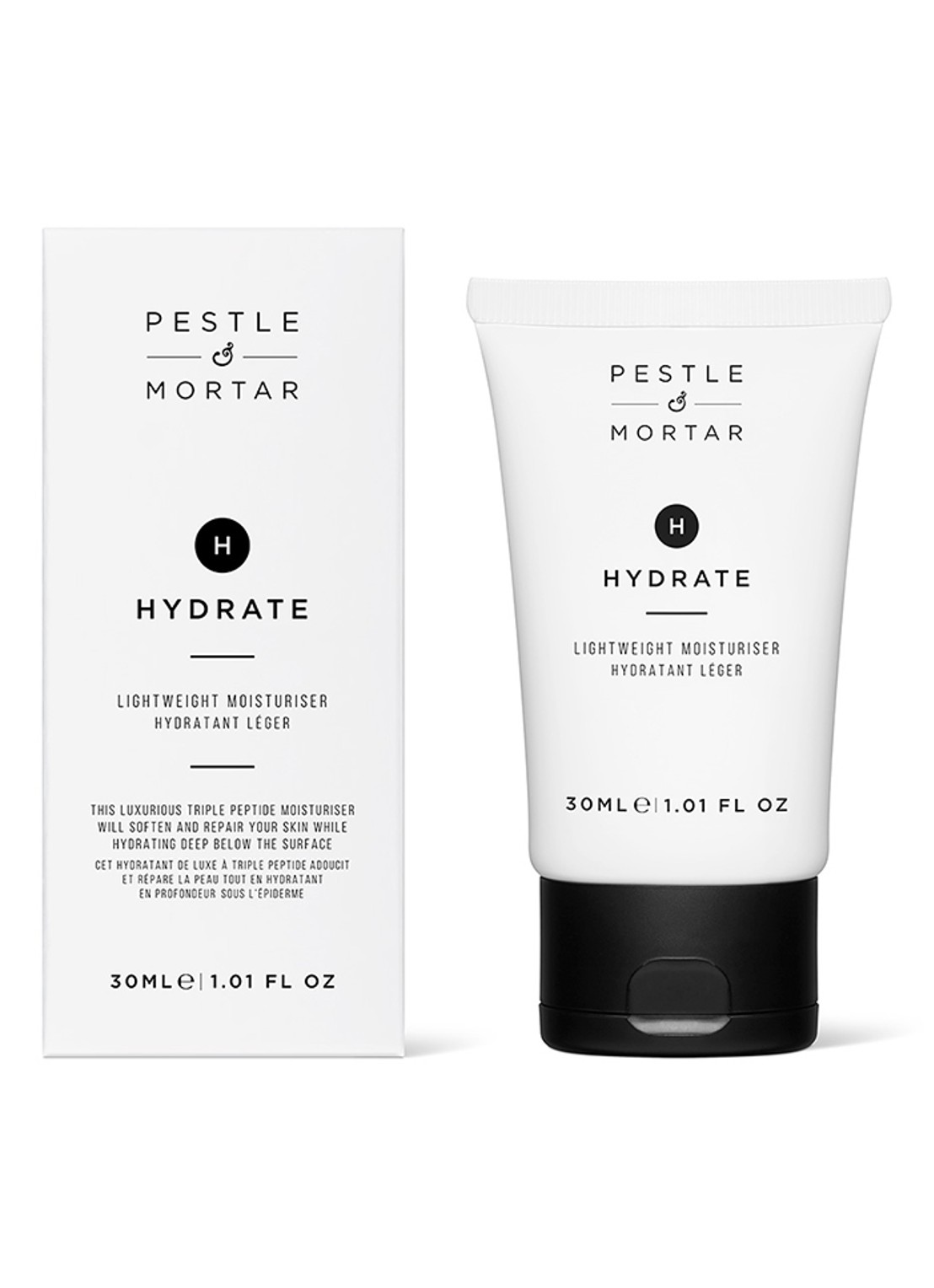 Pestle & Mortar Mini Hydrate Moisturiser - travel size dag- & nachtcrème - voorkant 3 undefined