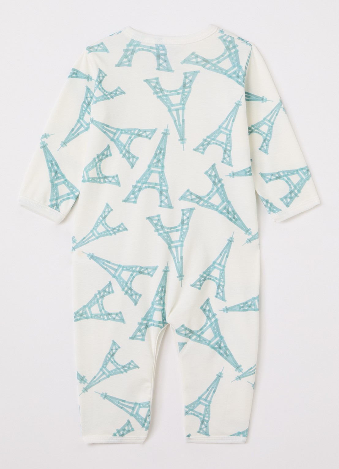 Petit Bateau Babypak met print - voorkant 2 gebroken wit