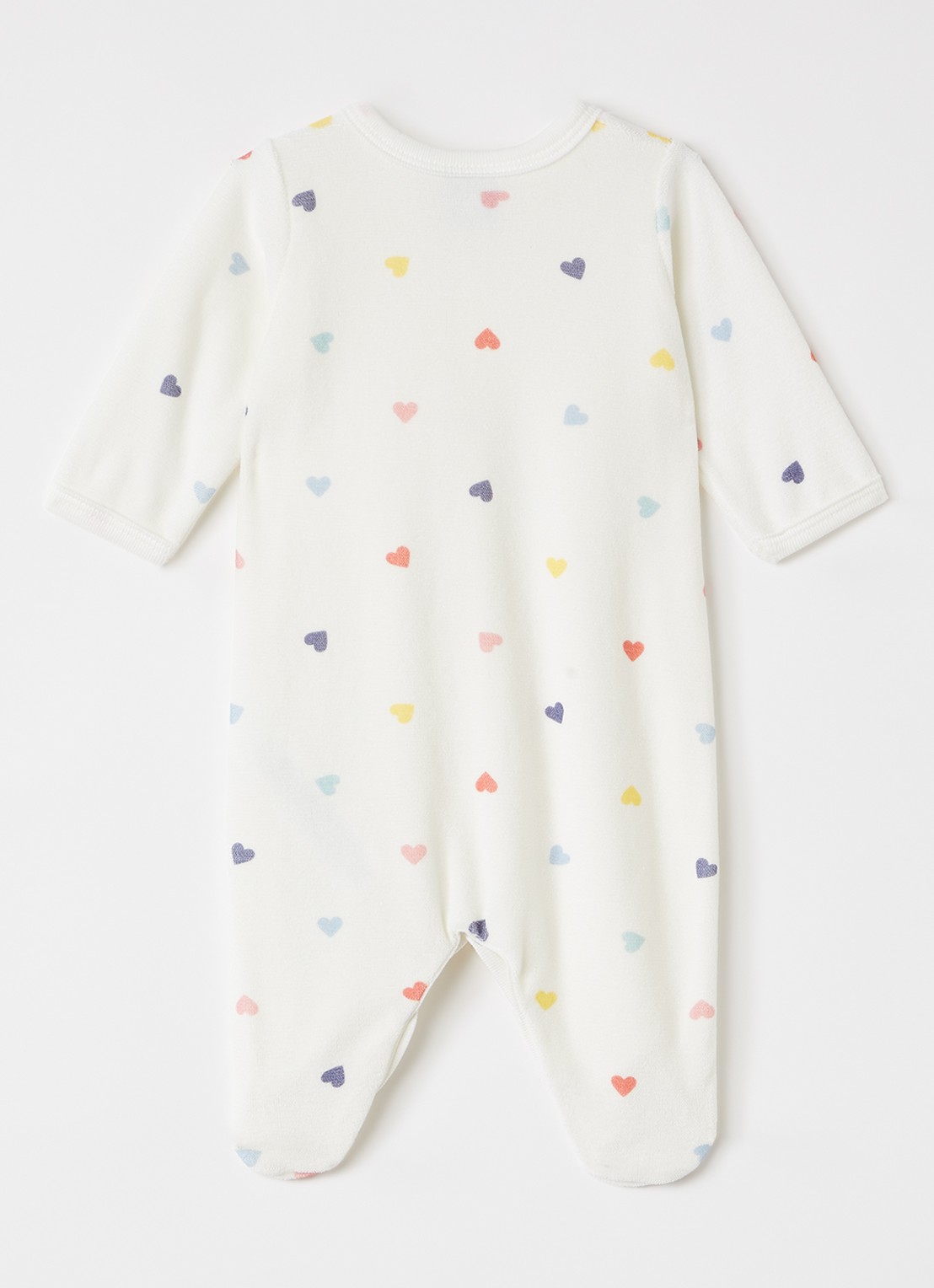 Petit Bateau Babypak met print - voorkant 2 gebroken wit