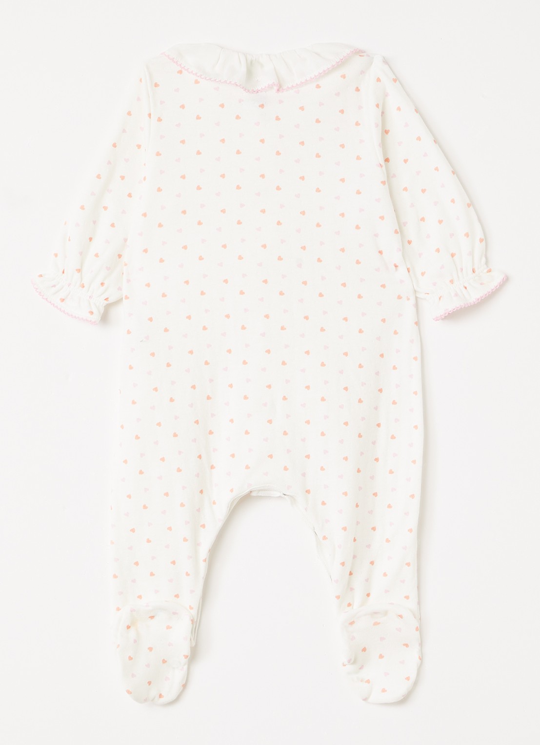 Petit Bateau Babypak met print - voorkant 2 gebroken wit