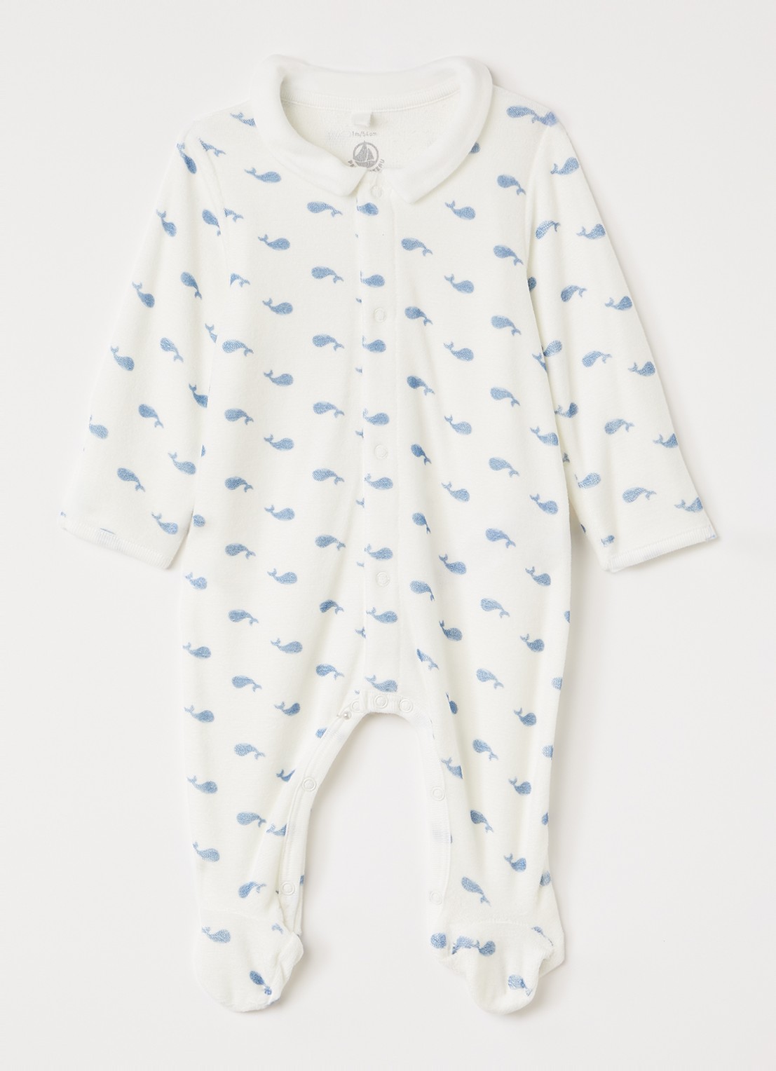 Petit Bateau Babypak met print - voorkant gebroken wit