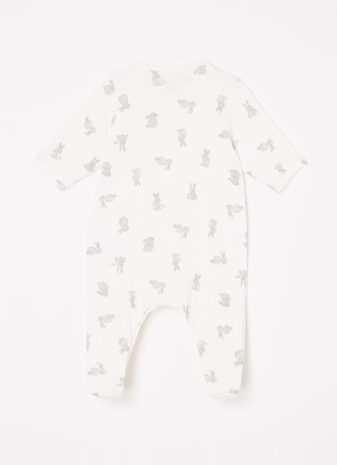 Petit Bateau Babypak met print  - achterkant 2 gebroken wit