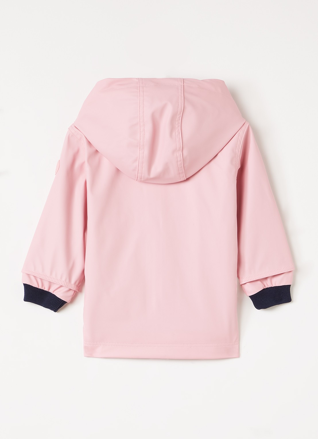 Petit Bateau Regenjas met capuchon - achterkant roze