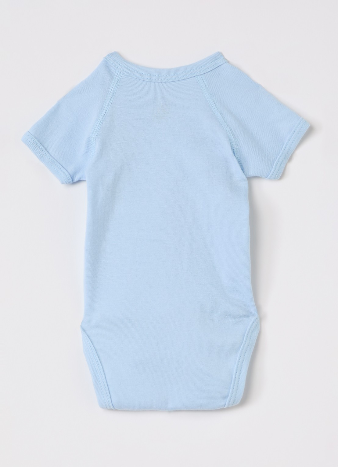 Petit Bateau Romper in giftbox 3-delig - voorkant 2 blauw