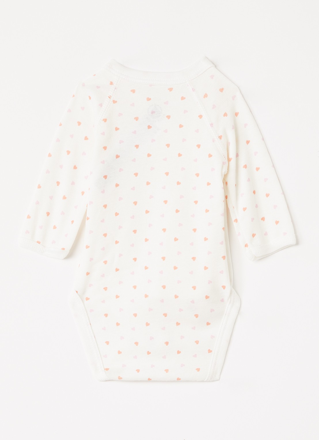 Petit Bateau Romper met print in giftbox 3-delig - voorkant 2 gebroken wit