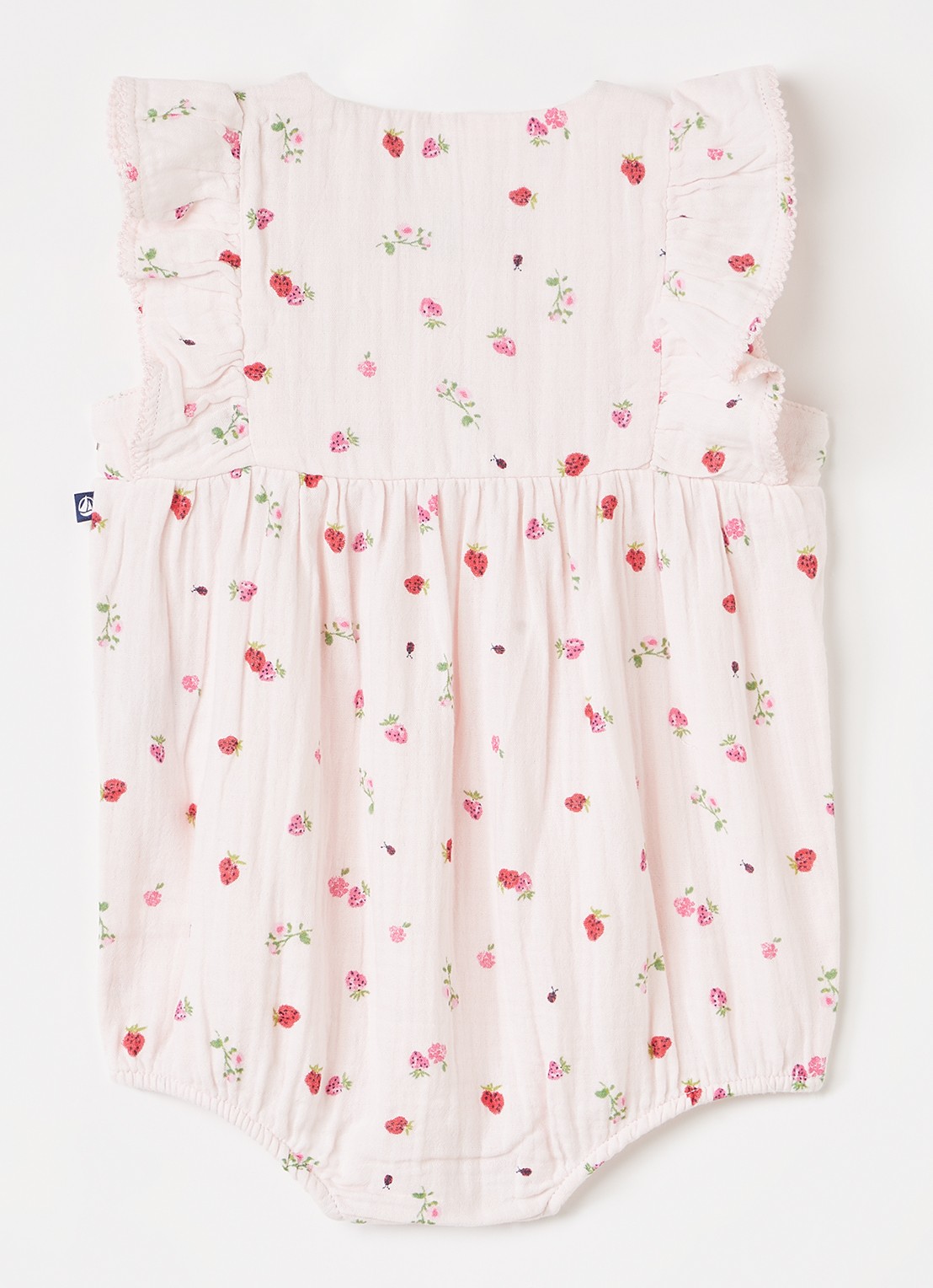 Petit Bateau Romper met print - voorkant 2 roze