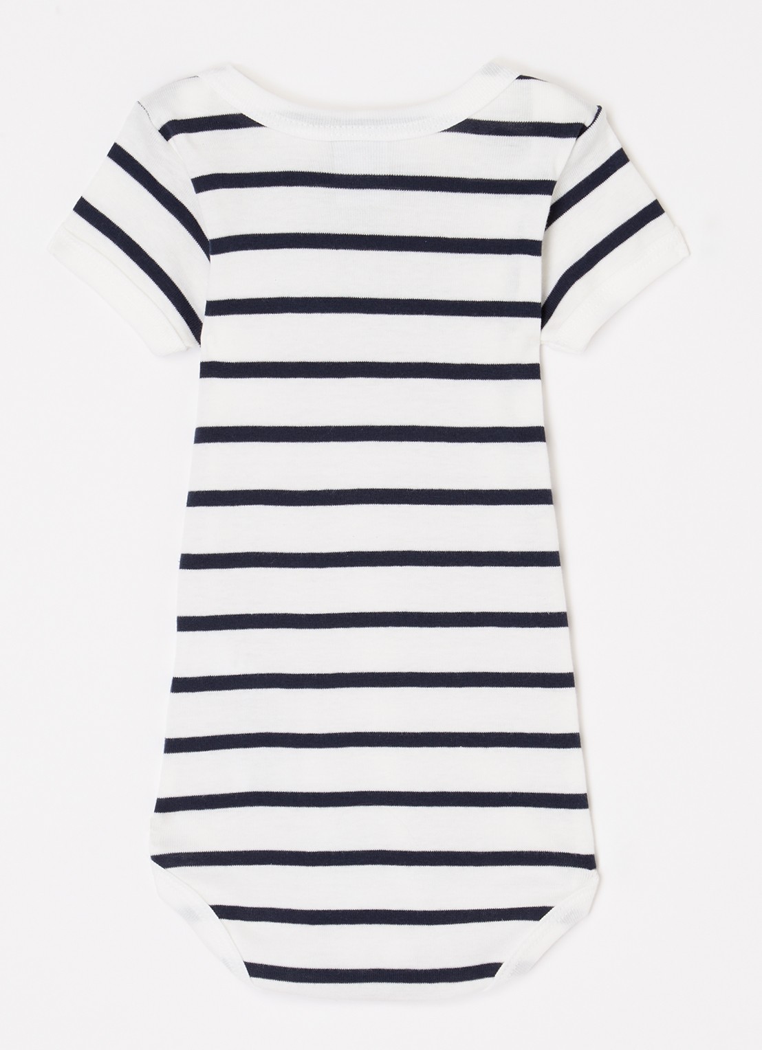 Petit Bateau Romper van  katoen in 3-pack - voorkant 2 donkerblauw
