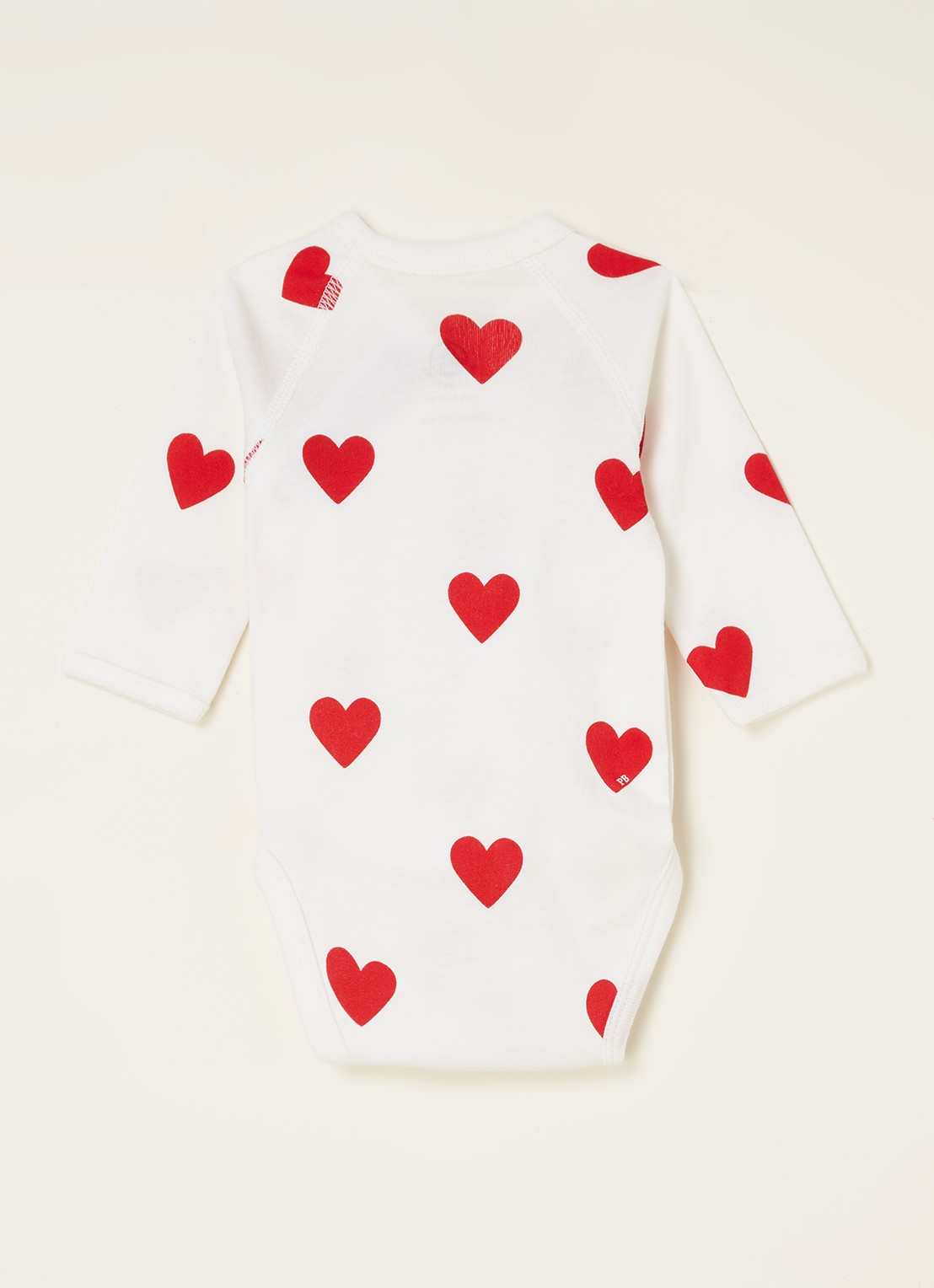 Petit Bateau Rompers met print in 3-pack - voorkant 2 gebroken wit