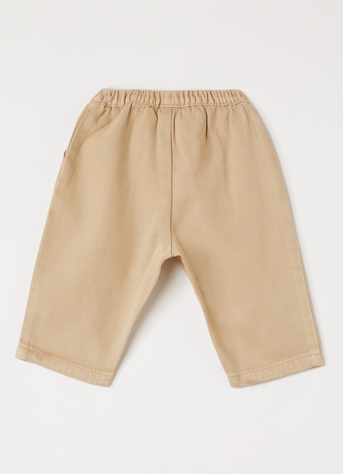 Petit Bateau Straight fit chino met logo - voorkant 3 beige