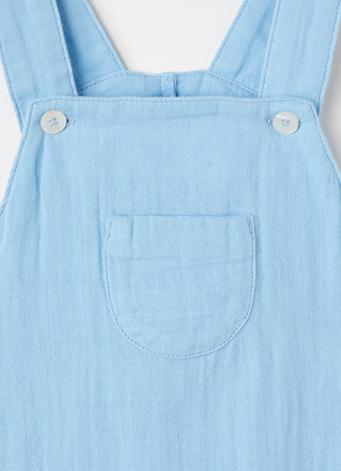 Petit Bateau Straight fit playsuit - detail 3 blauw