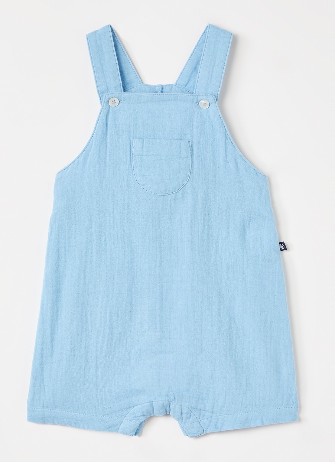 Petit Bateau Straight fit playsuit - voorkant blauw