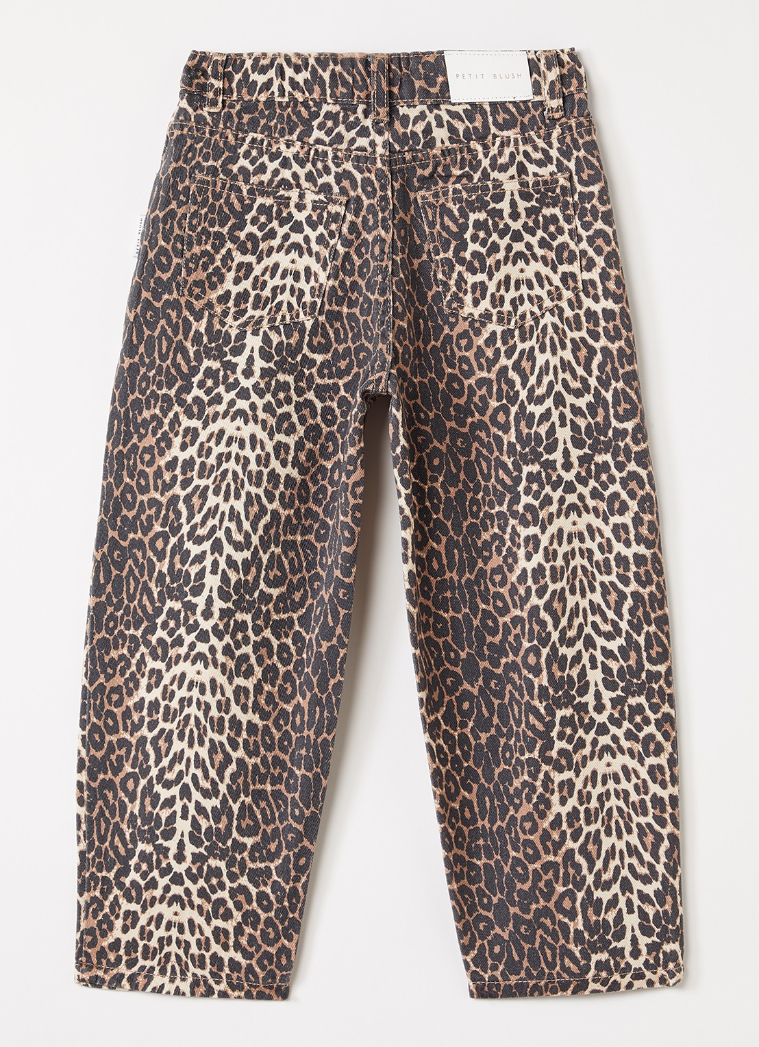 Petit Blush Balloon fit jeans met lichte wassing - achterkant 5 bruin