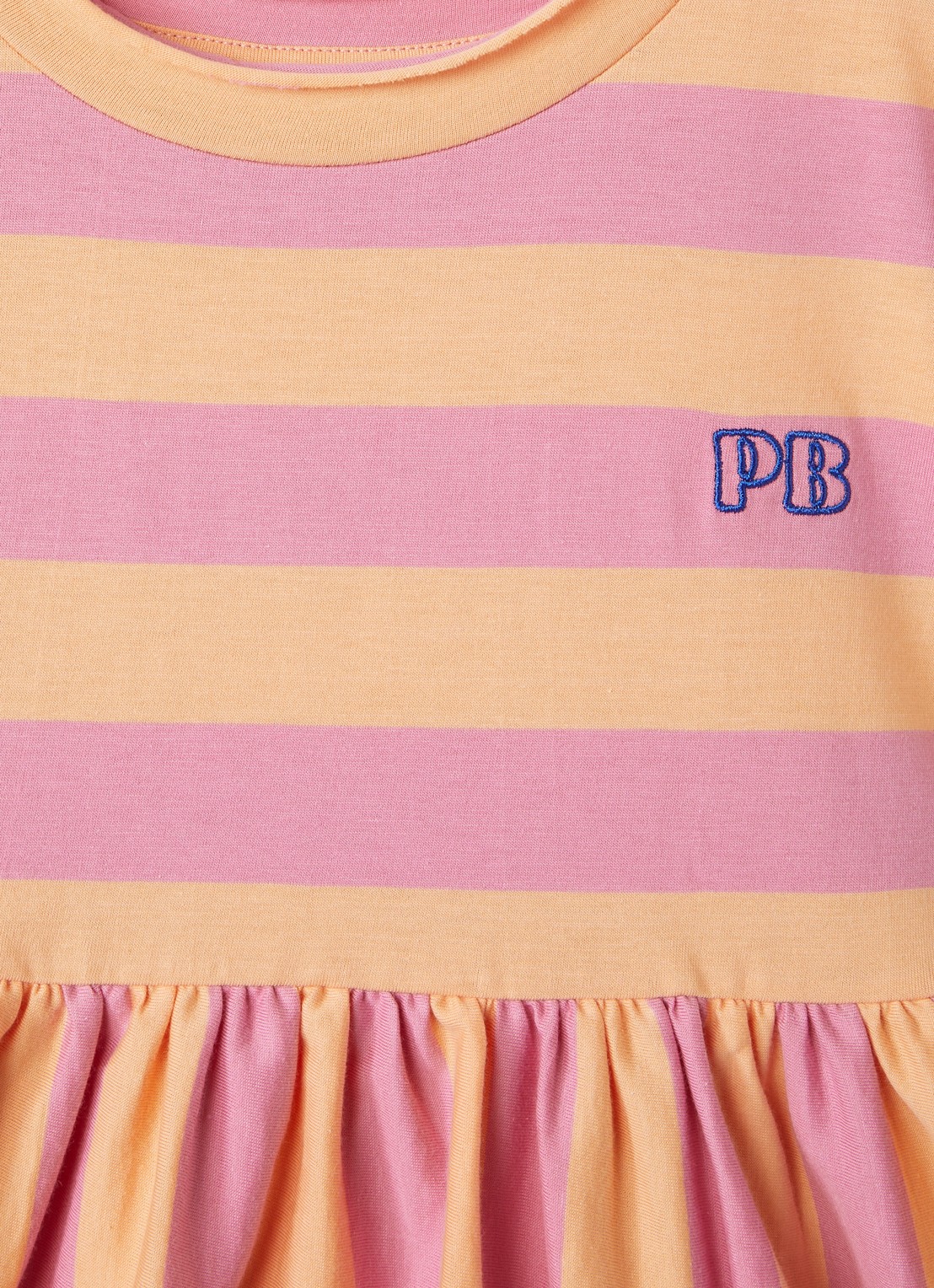 Petit Blush Jurk met streepprint - detail 6 roze