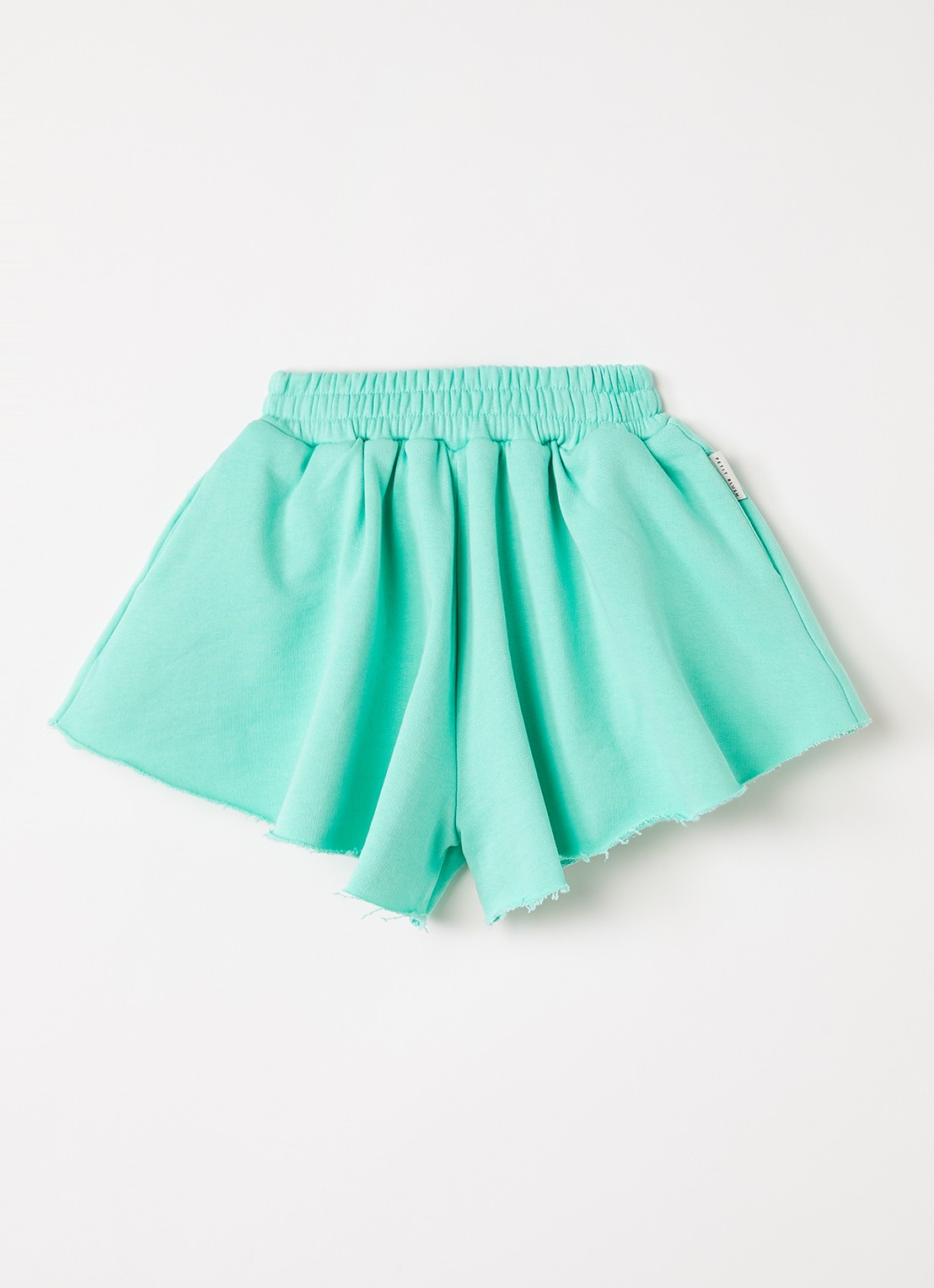 Petit Blush Loose fit korte joggingbroek met steekzakken - voorkant 4 mint