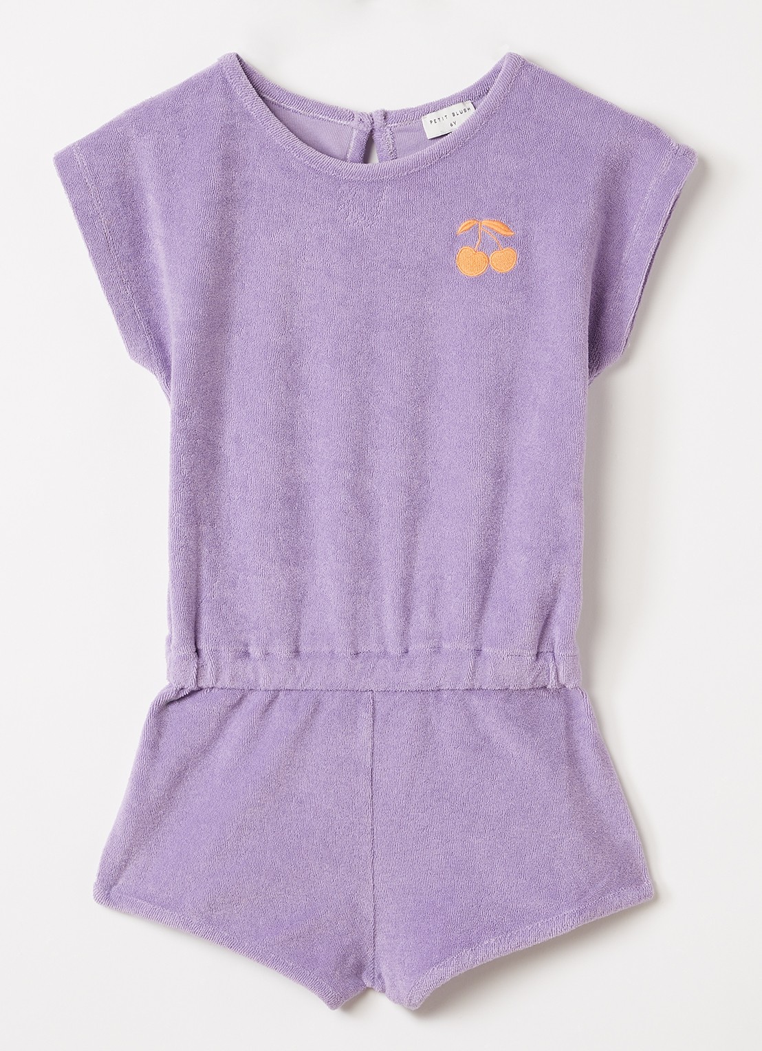 Petit Blush Playsuit van badstof - voorkant 2 lila