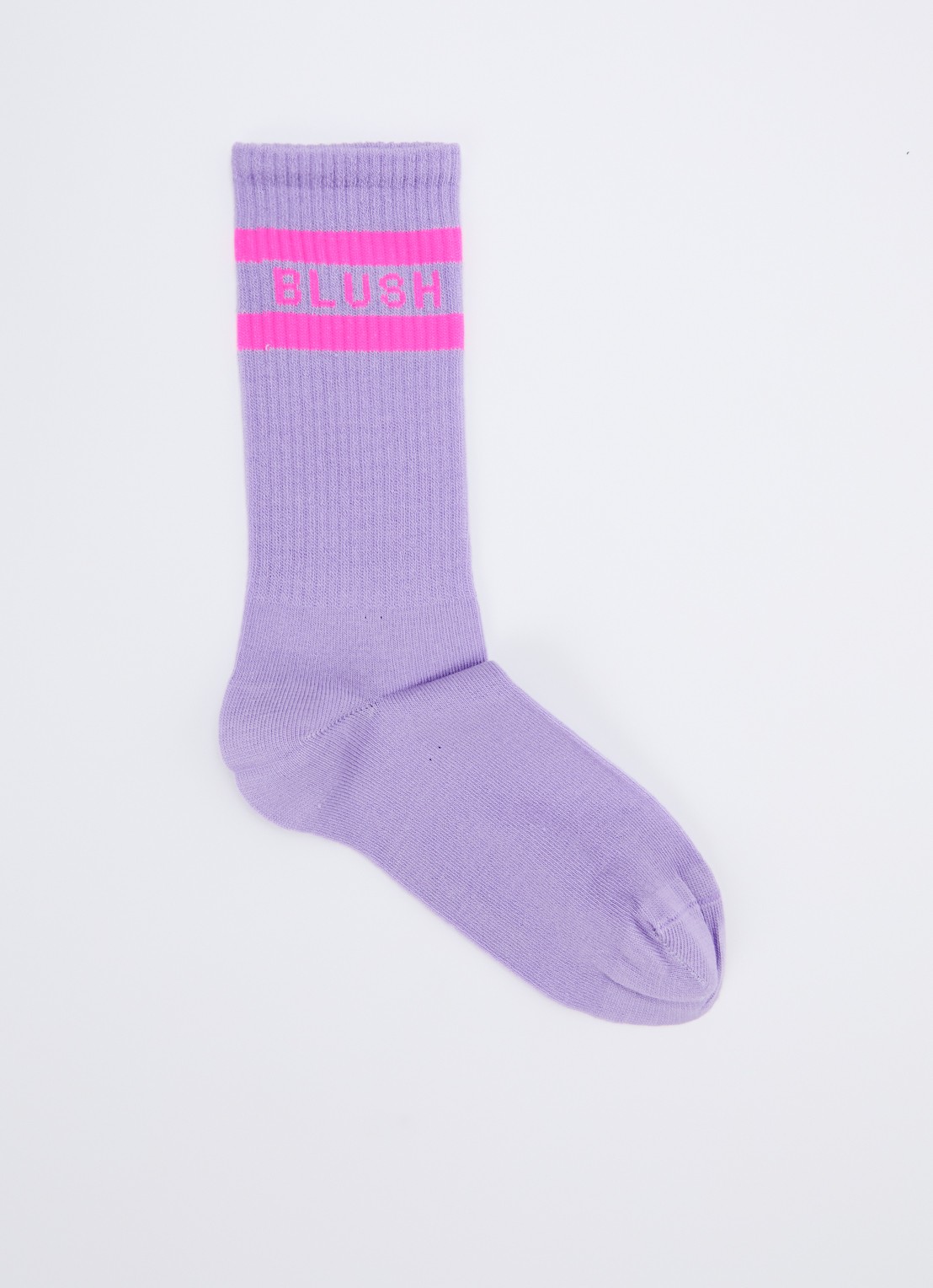 Petit Blush Sport sokken in katoenblend met logo  - voorkant lila