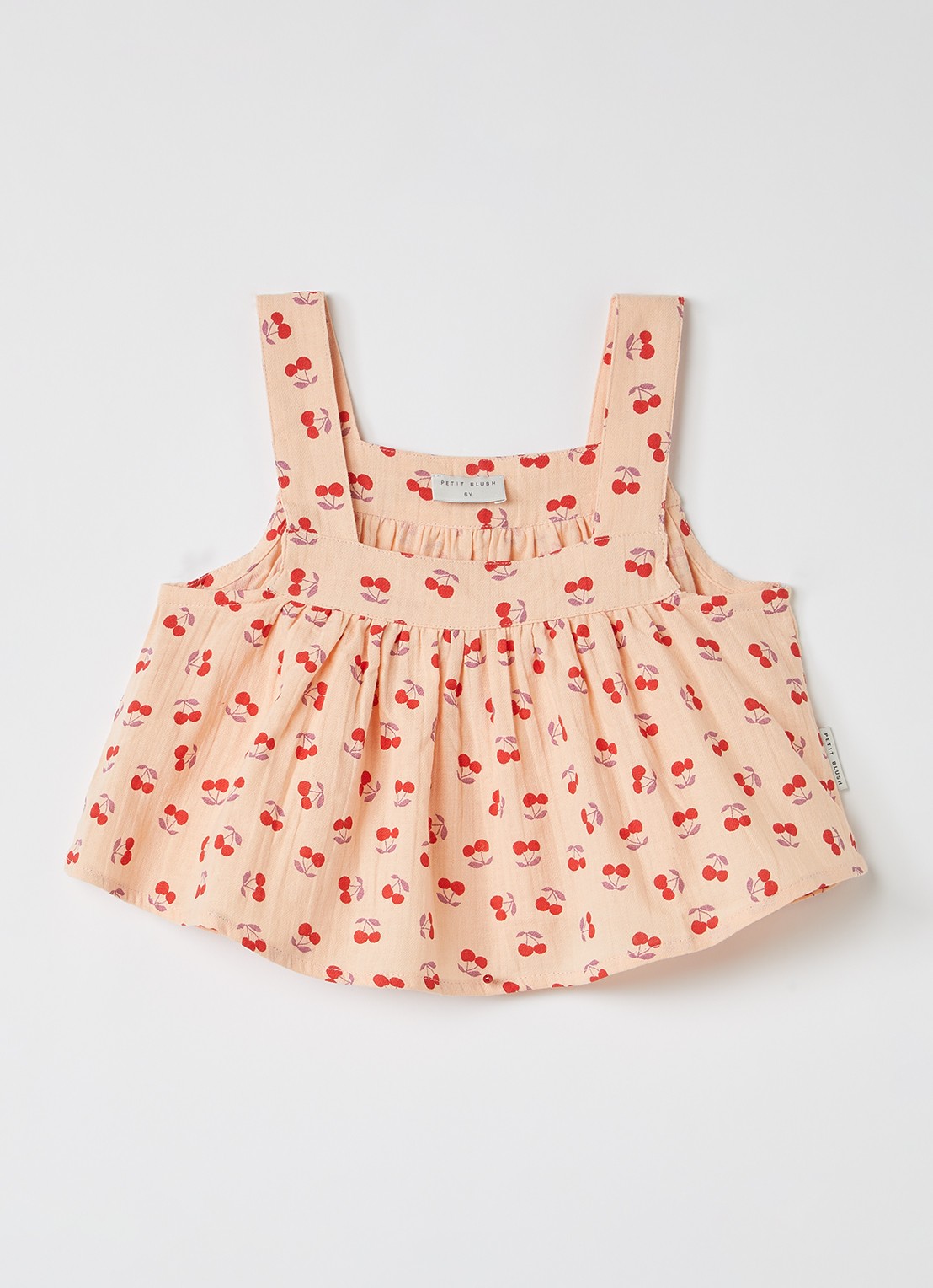 Petit Blush Summer tuniek met print - voorkant 3 zalmroze