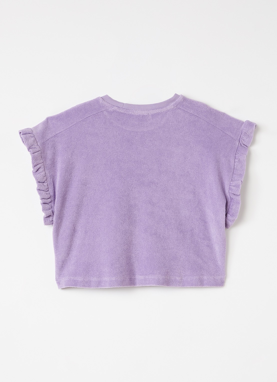 Petit Blush Top van badstof - achterkant 3 lila