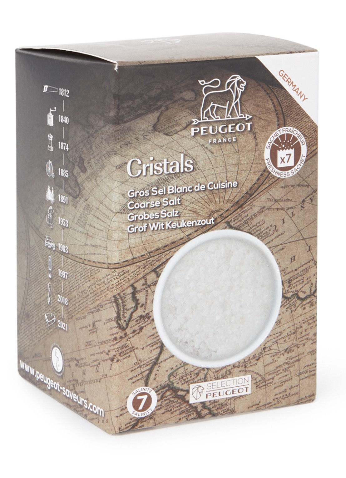 Peugeot Grof wit tafelzout 350 g - voorkant undefined