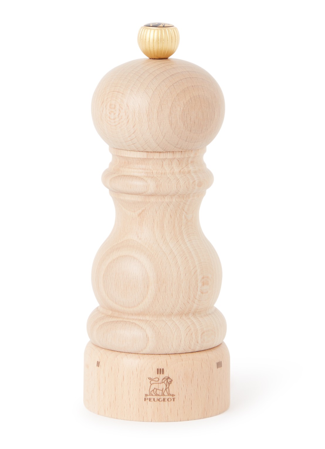 Peugeot Paris pepermolen 15 cm - voorkant beige