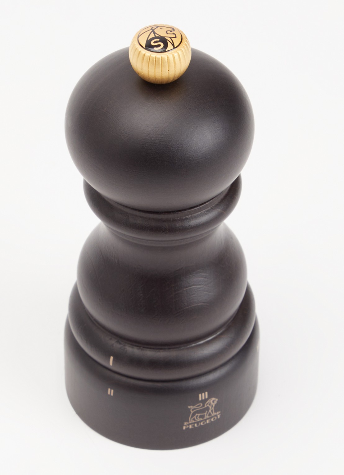 Peugeot Paris U'Select zoutmolen 12 cm - voorkant 2 donkerbruin