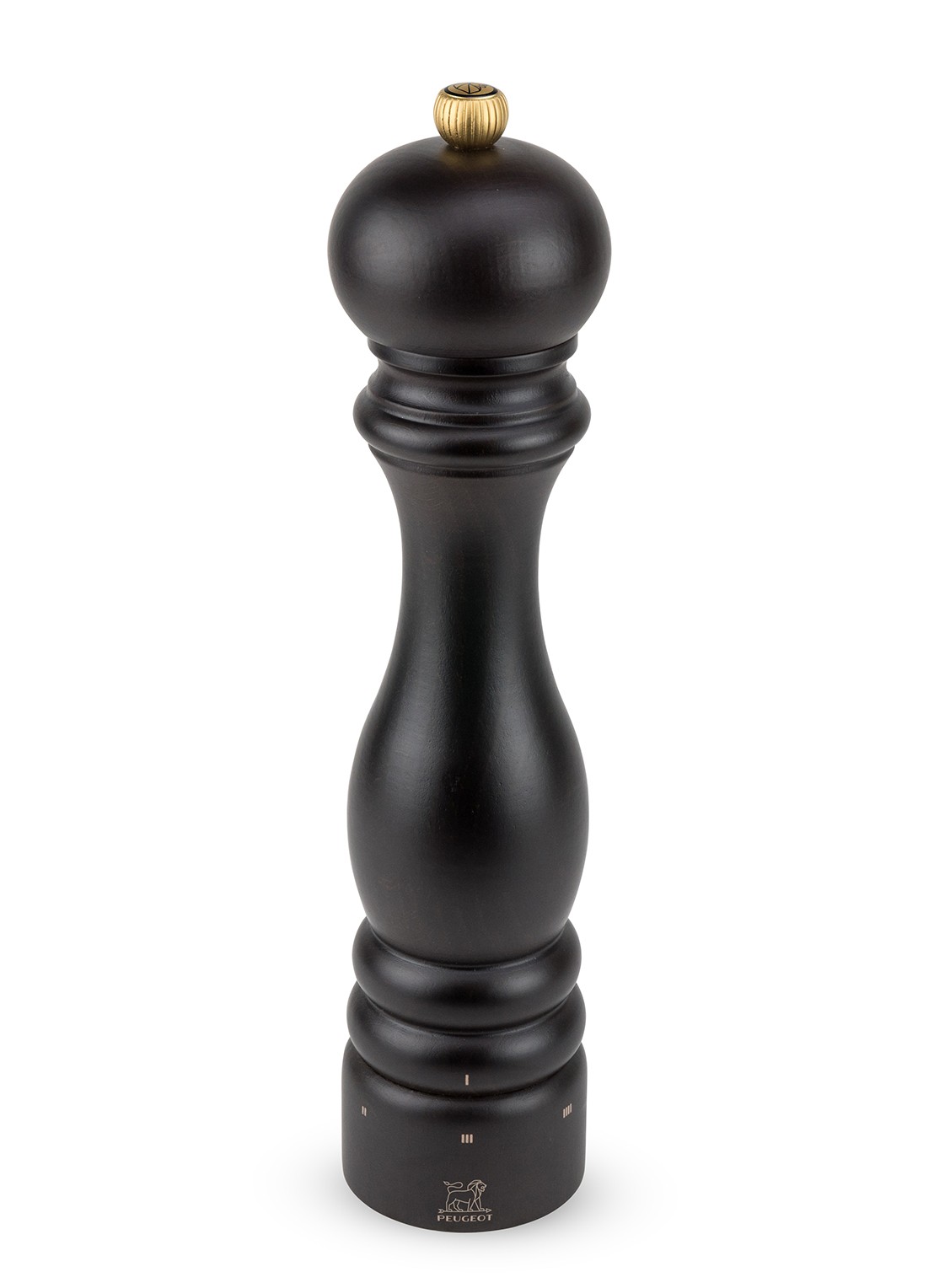 Peugeot Pepermolen 28 cm - voorkant kastanjebruin
