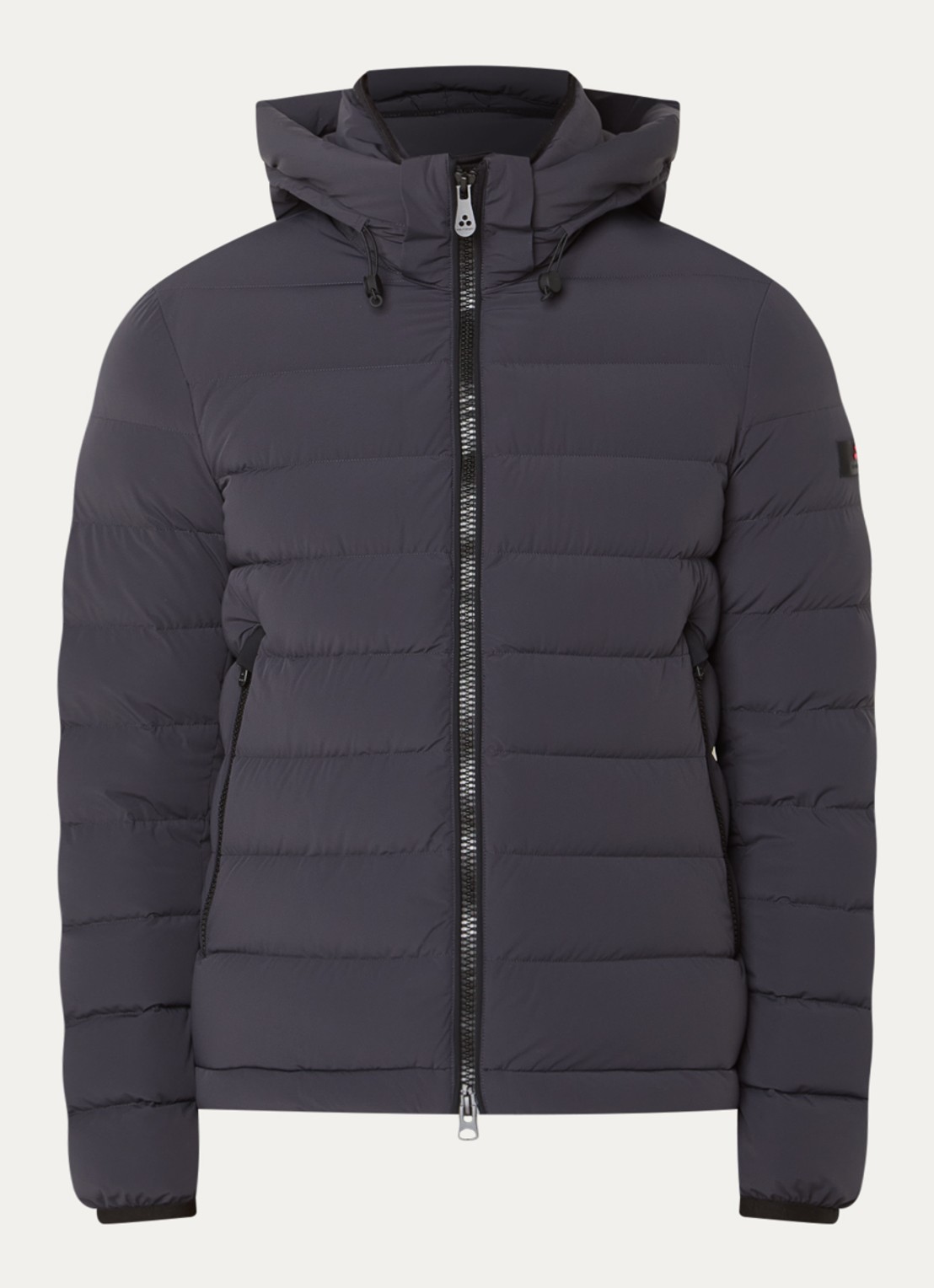 Peuterey Boggs gewatteerd jack met donsvulling en afneembare capuchon - voorkant 2 donkerblauw
