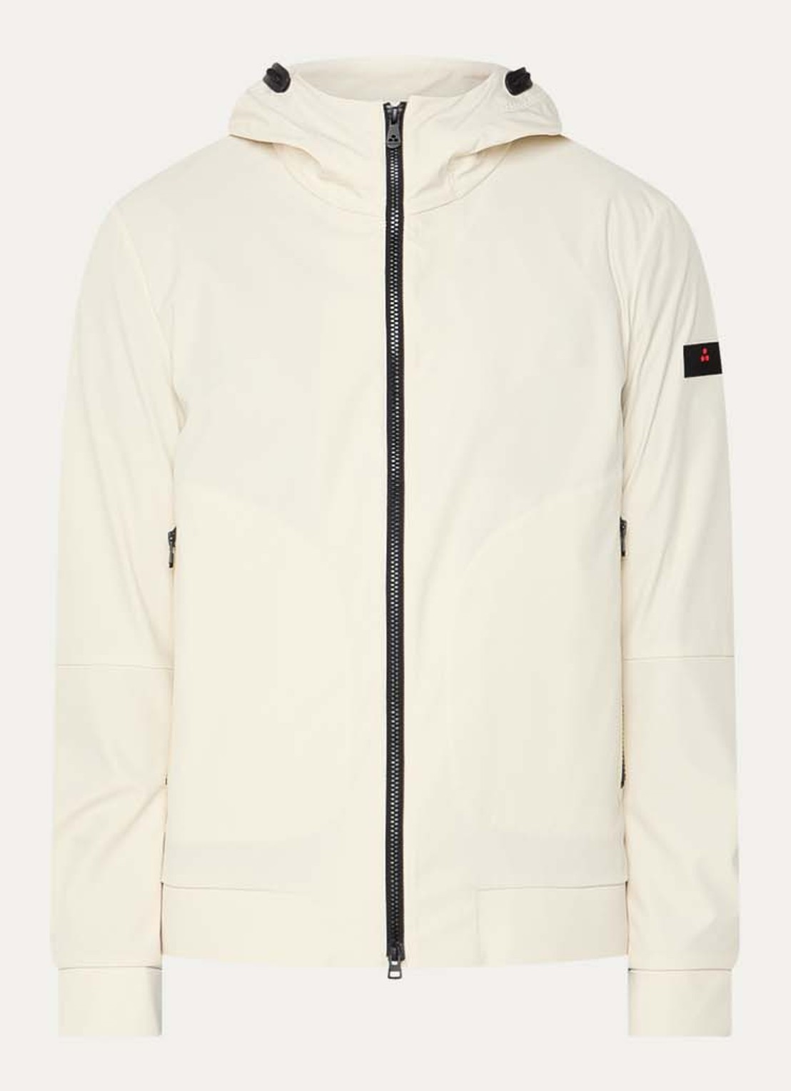 Peuterey Helgo softshell jack met capuchon - voorkant 2 beige