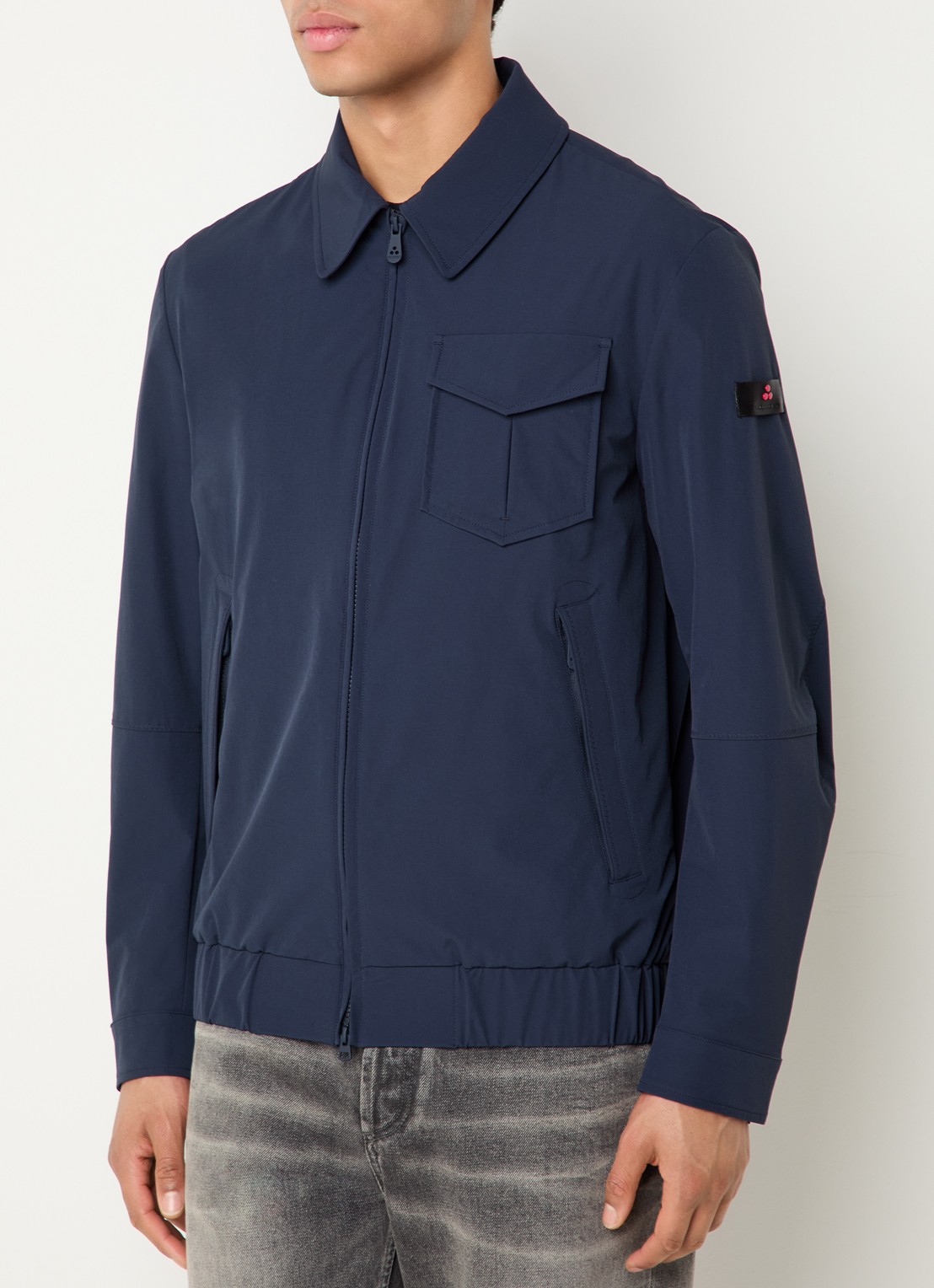 Peuterey Jack met steekzakken - detail 4 donkerblauw