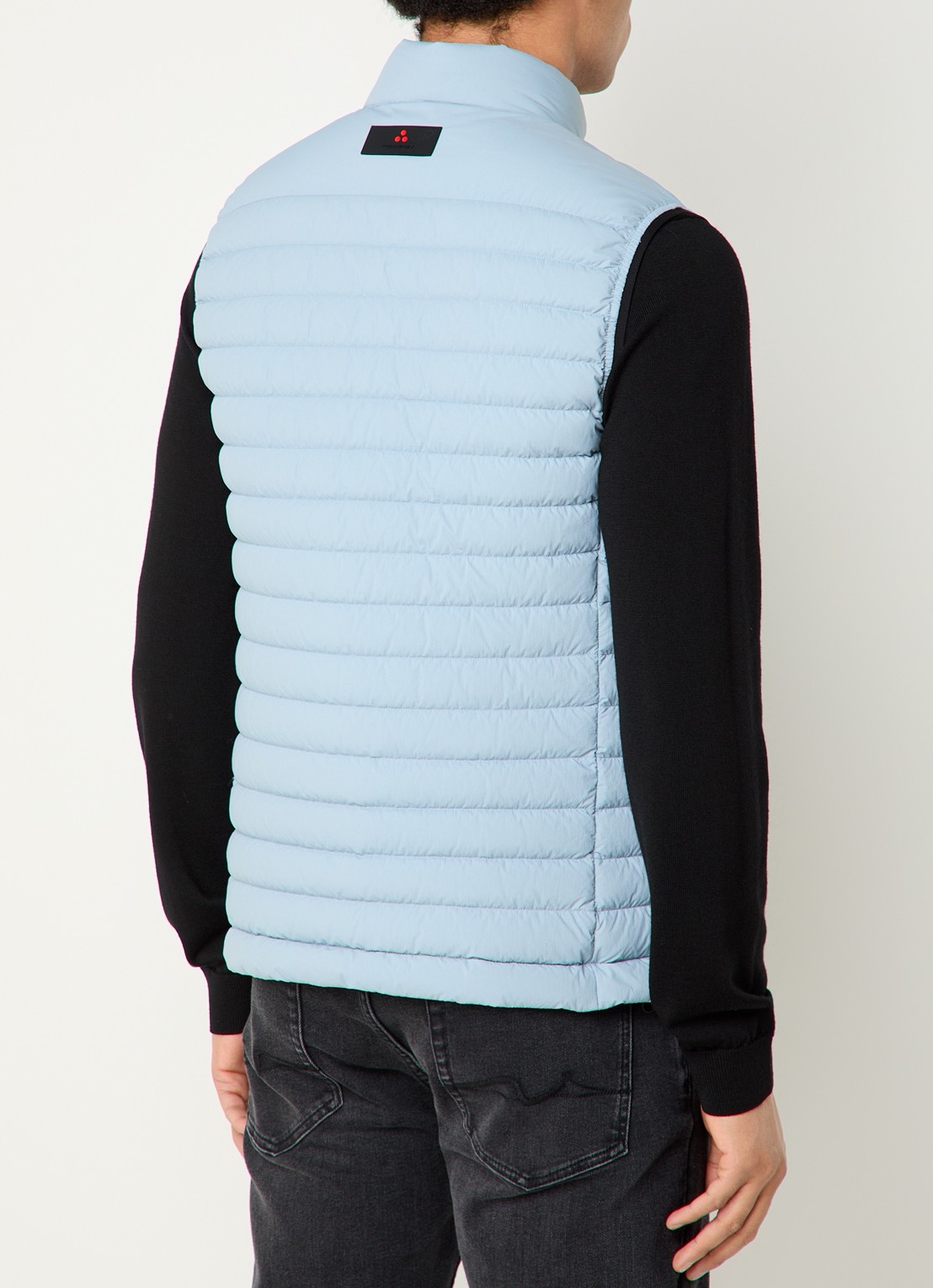 Peuterey Moise gewatteerde bodywarmer met donsvulling - achterkant lichtblauw
