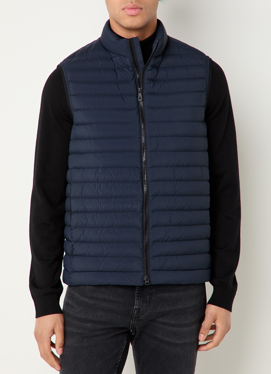 Peuterey Moise gewatteerde bodywarmer met donsvulling - detail 4 donkerblauw