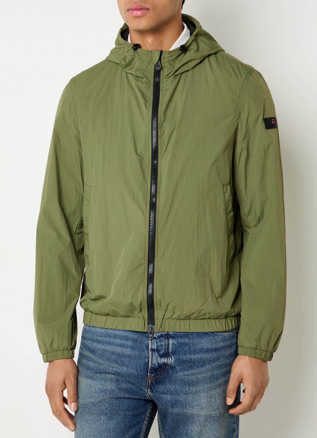 Peuterey Nigle windjack met capuchon  - detail 3 legergroen