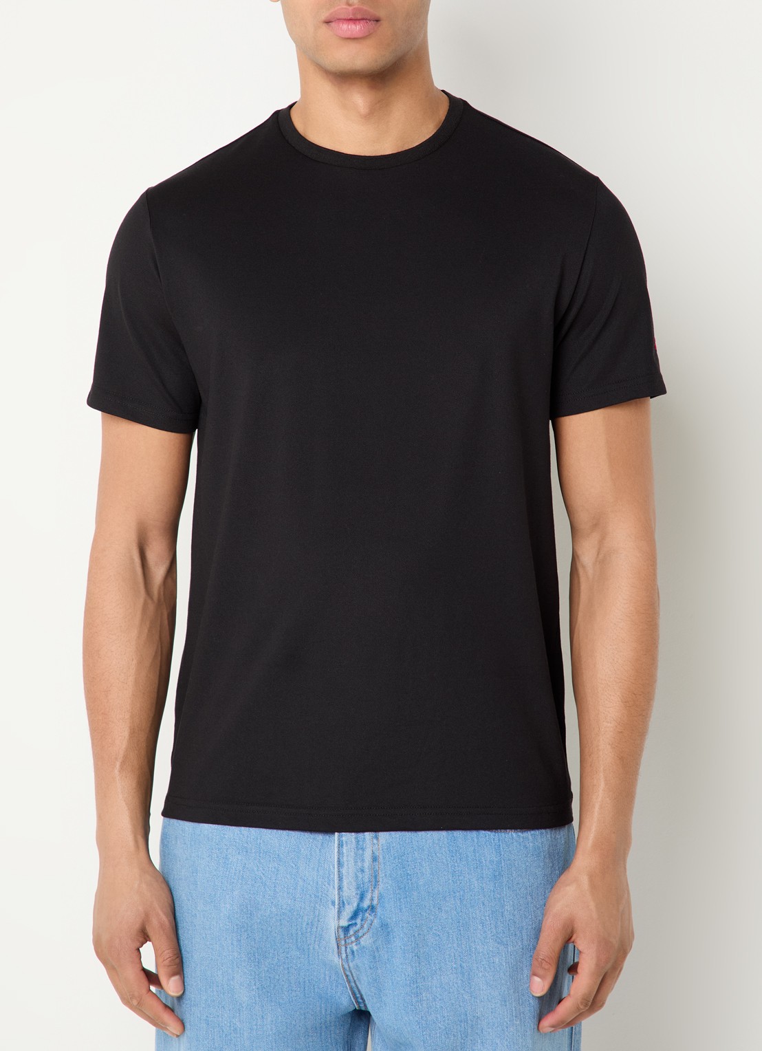 Peuterey Zole T-shirt met in zijdeblend - detail 4 zwart